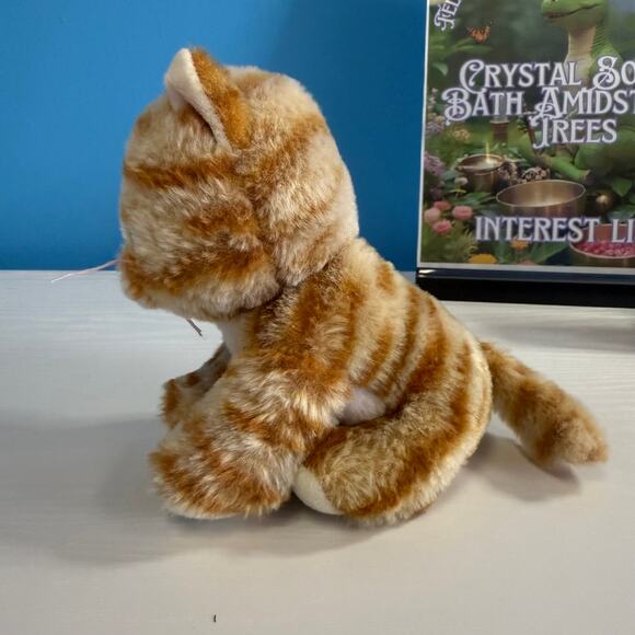 Ty Beanie Boo Cleo Cat Plush 6” • EUC Velvety Soft Tabby Kitty Toy - Picture 4 of 5